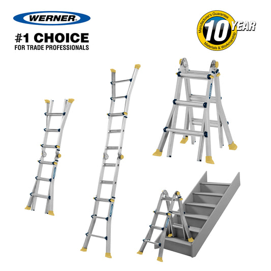 Werner Telescopic Multi-purpose Ladder 4x4