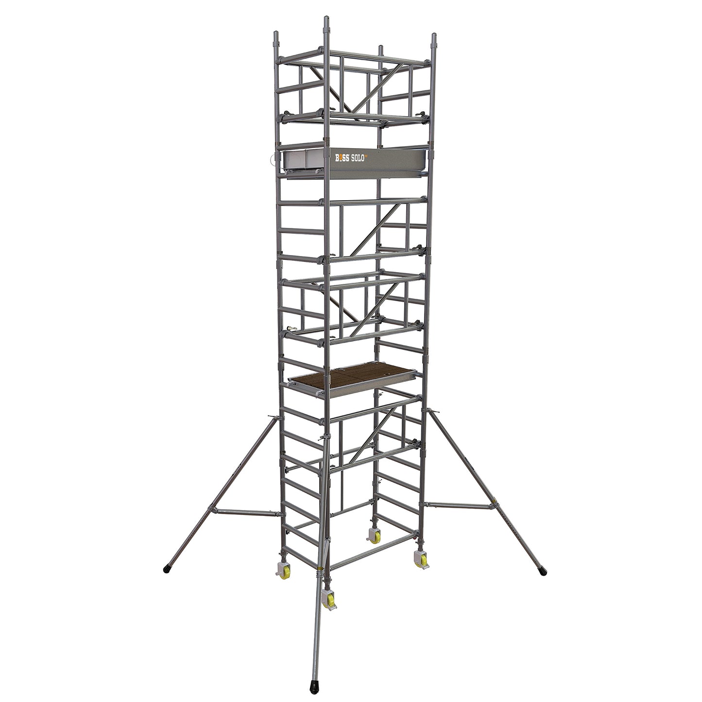 BoSS SOLO700 Aluminium Scaffolding Tower 0.7m (W) x 1.3m (L) 4.2m Platform Height