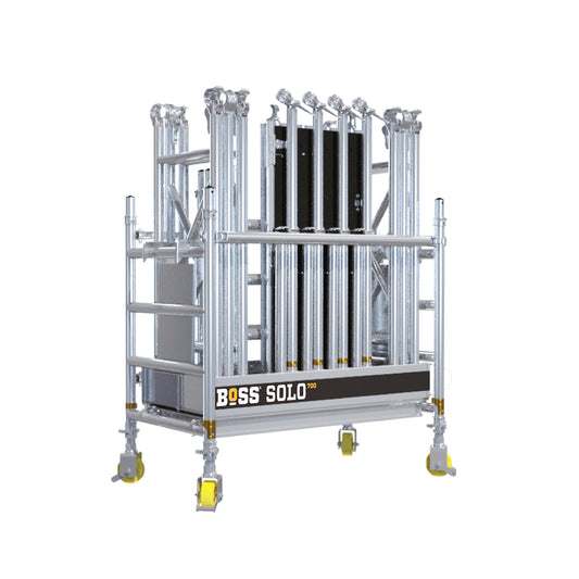 BoSS SOLO700 Aluminium Scaffolding Tower 0.7m (W) x 1.3m (L) 4.2m Platform Height
