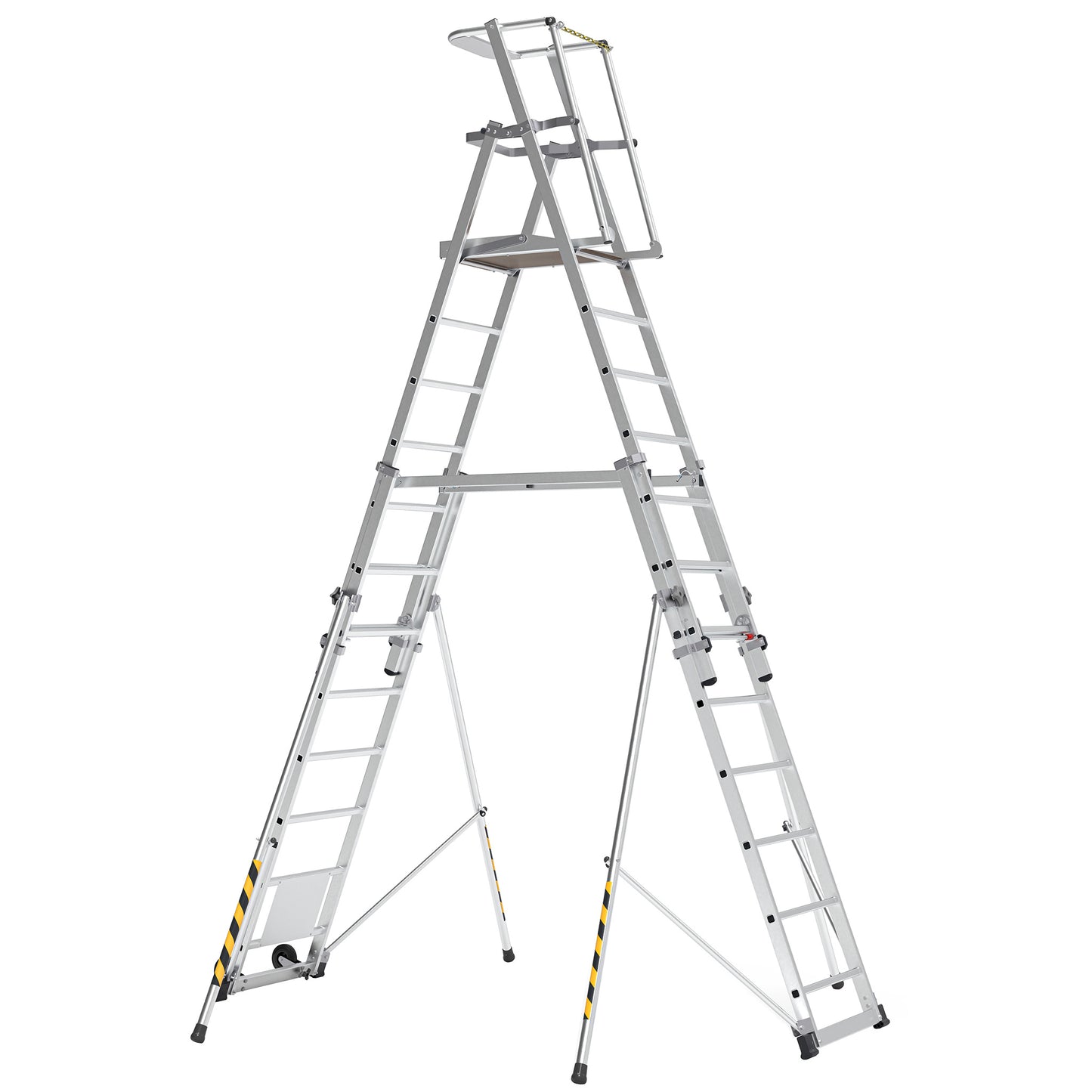 BoSS Teleguard PLUS 12 Rung Telescopic Platform Ladder