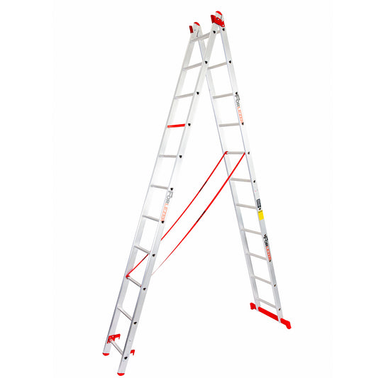 Forlezer 6.0m Aluminium D-Rung Step Extension Ladder