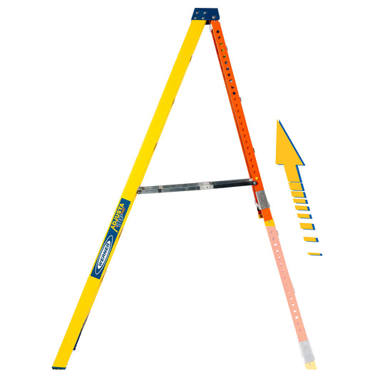 Werner AdjustaStep PRO® Fibreglass Stepladder 8 Tread