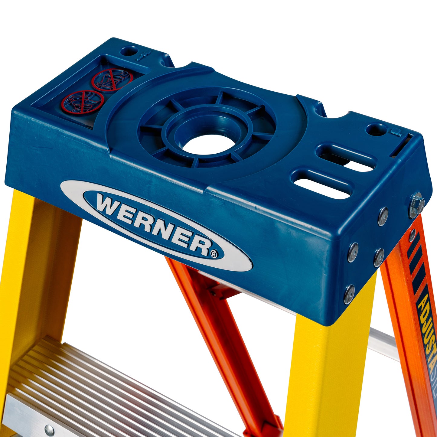Werner AdjustaStep PRO® Fibreglass Stepladder 8 Tread