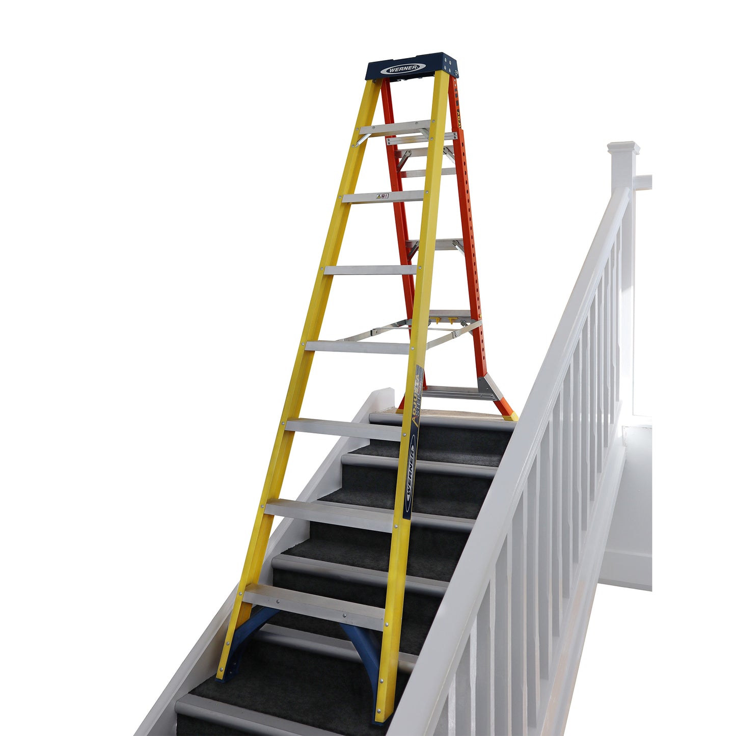 Werner AdjustaStep PRO® Fibreglass Stepladder 8 Tread