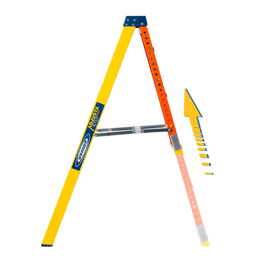 Werner AdjustaStep PRO® Fibreglass Stepladder 6 Tread