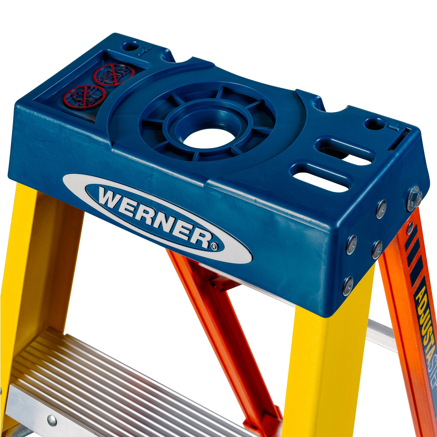 Werner AdjustaStep PRO® Fibreglass Stepladder 6 Tread