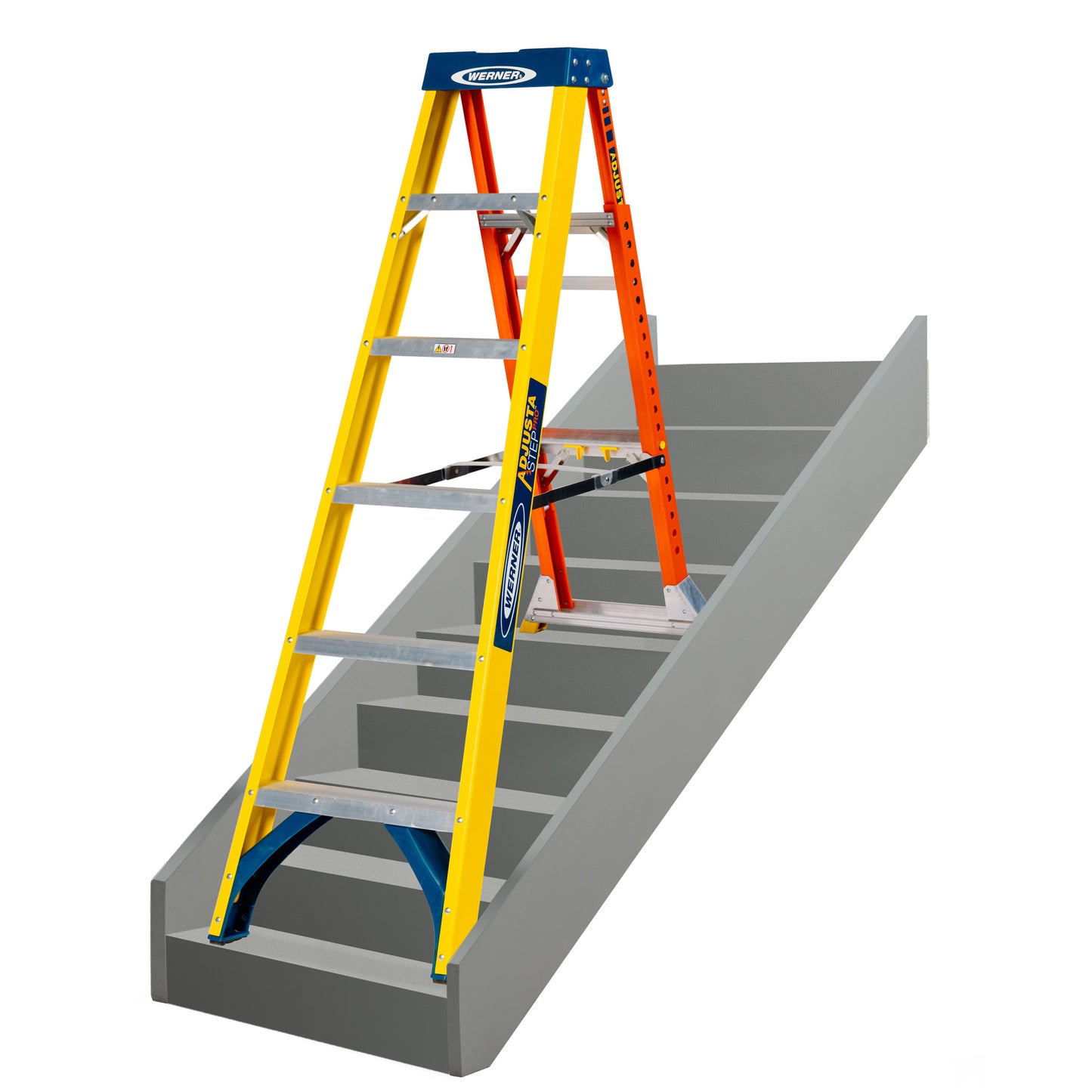 Werner AdjustaStep PRO® Fibreglass Stepladder 6 Tread