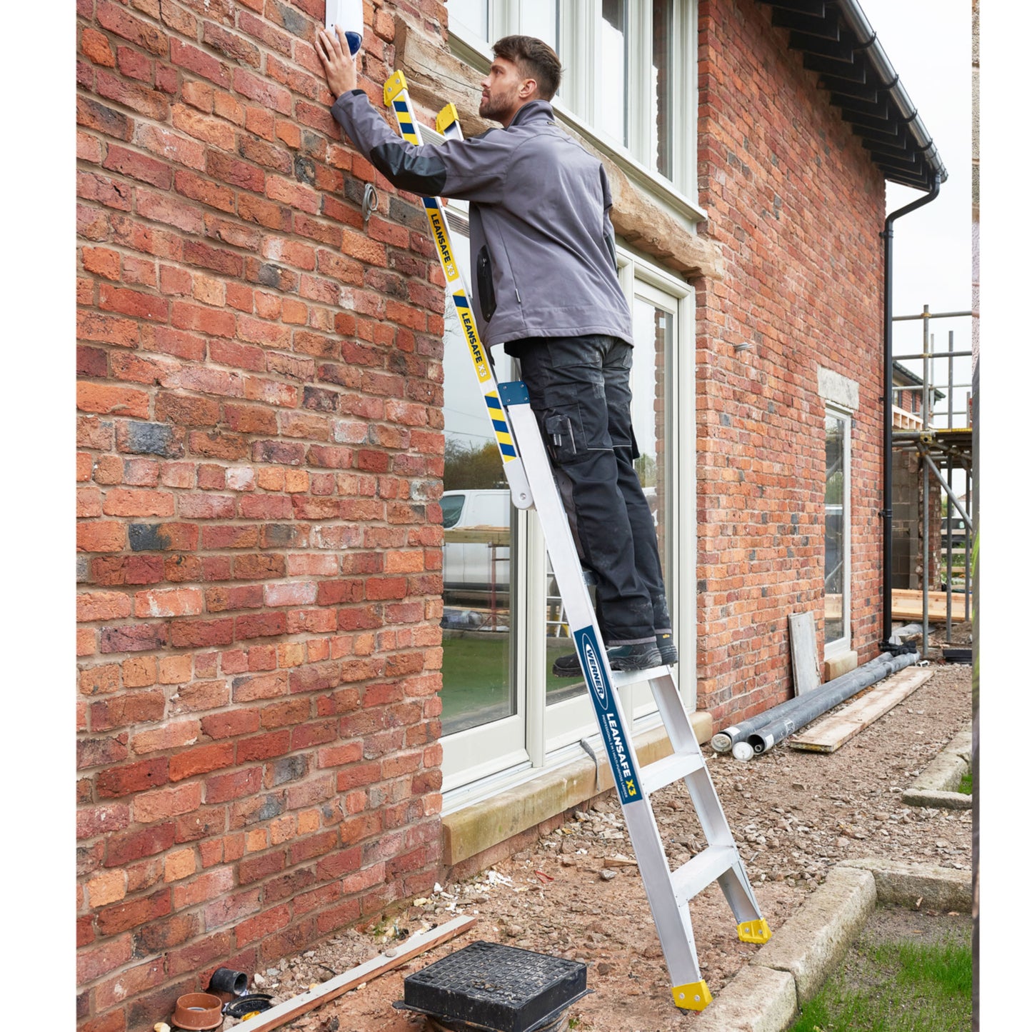 Werner LEANSAFE X3 Aluminium Multi-purpose Ladder