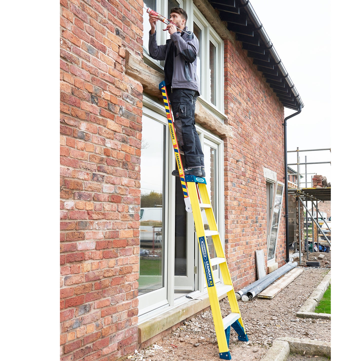 Werner LEANSAFE X3 Fibreglass Multi-purpose Ladder