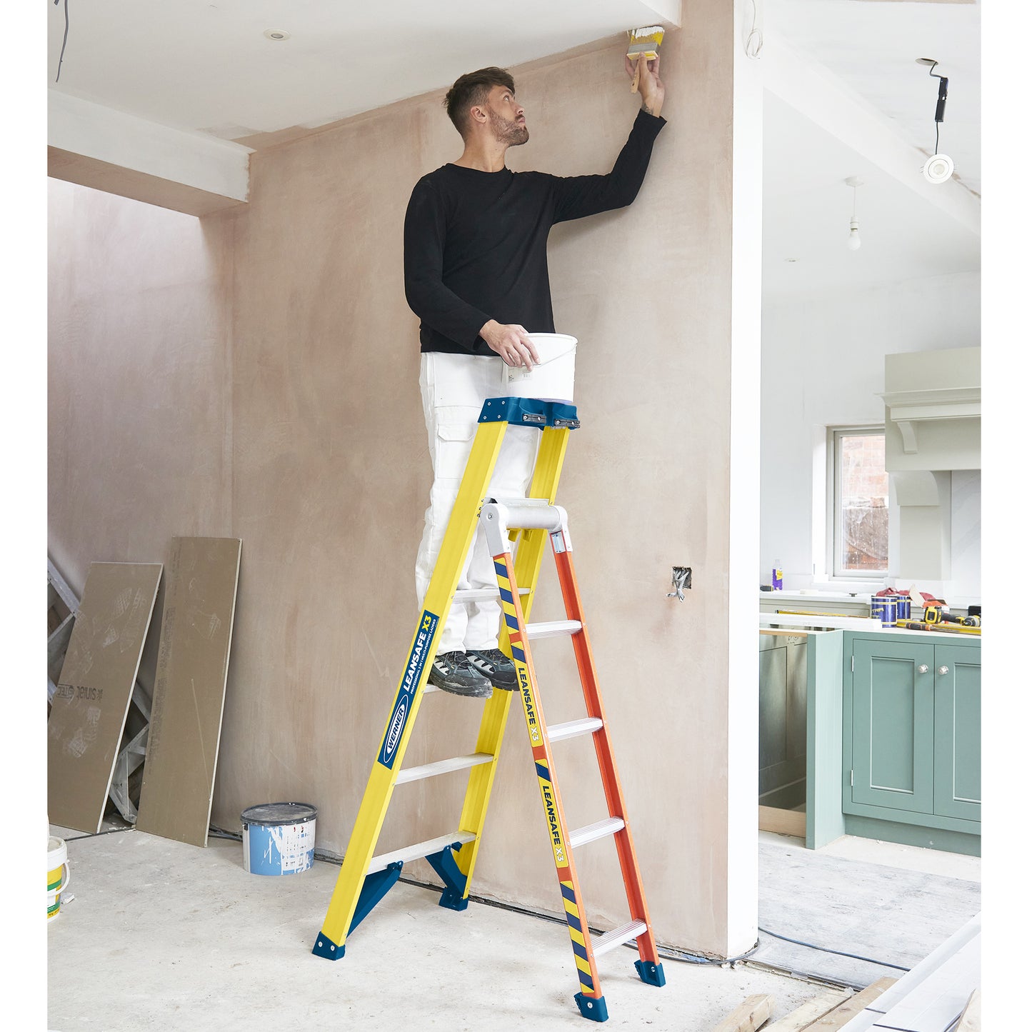 Werner LEANSAFE X3 Fibreglass Multi-purpose Ladder
