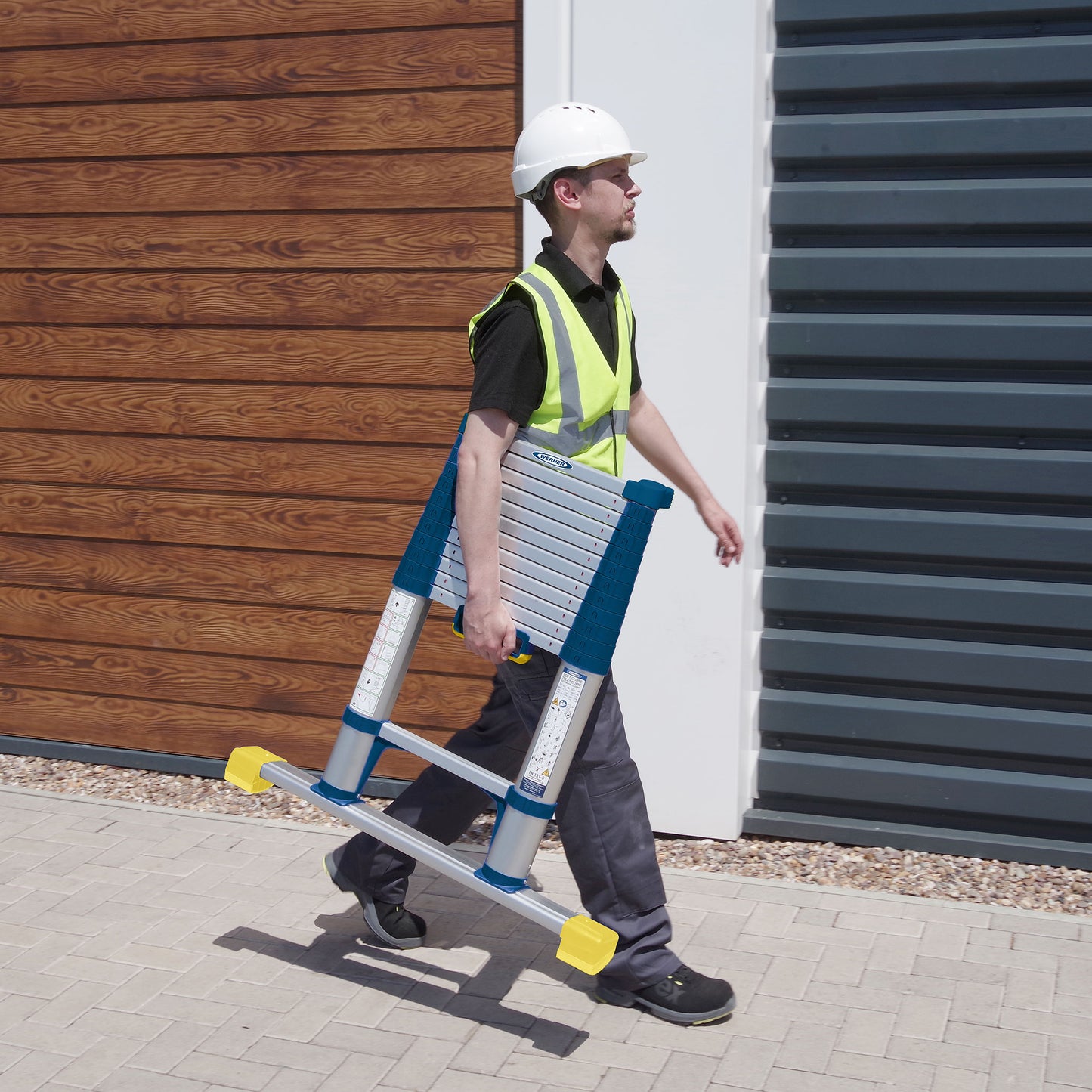 Werner Soft Close Telescopic Extension Ladder - 3.8m