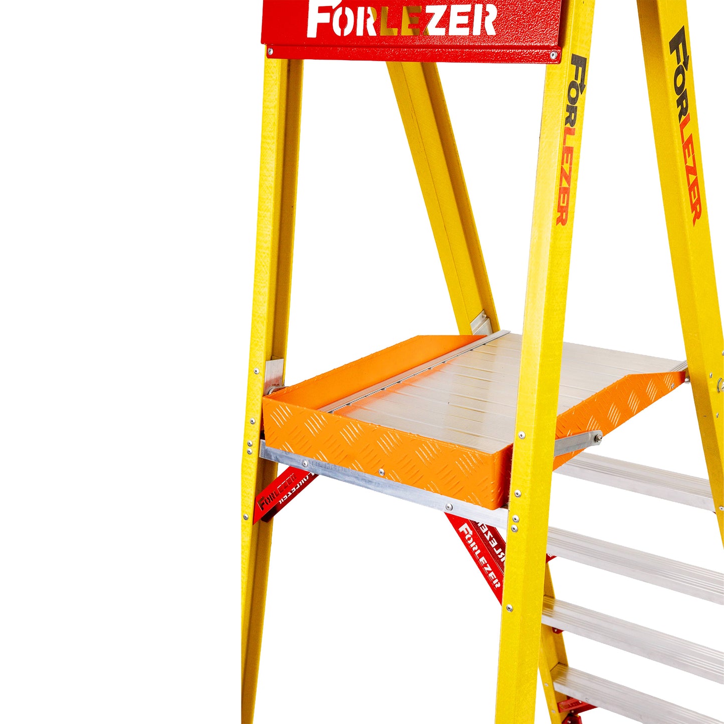 Forlezer Jumbostep Platform Fibreglass Stepladder 5 Tread