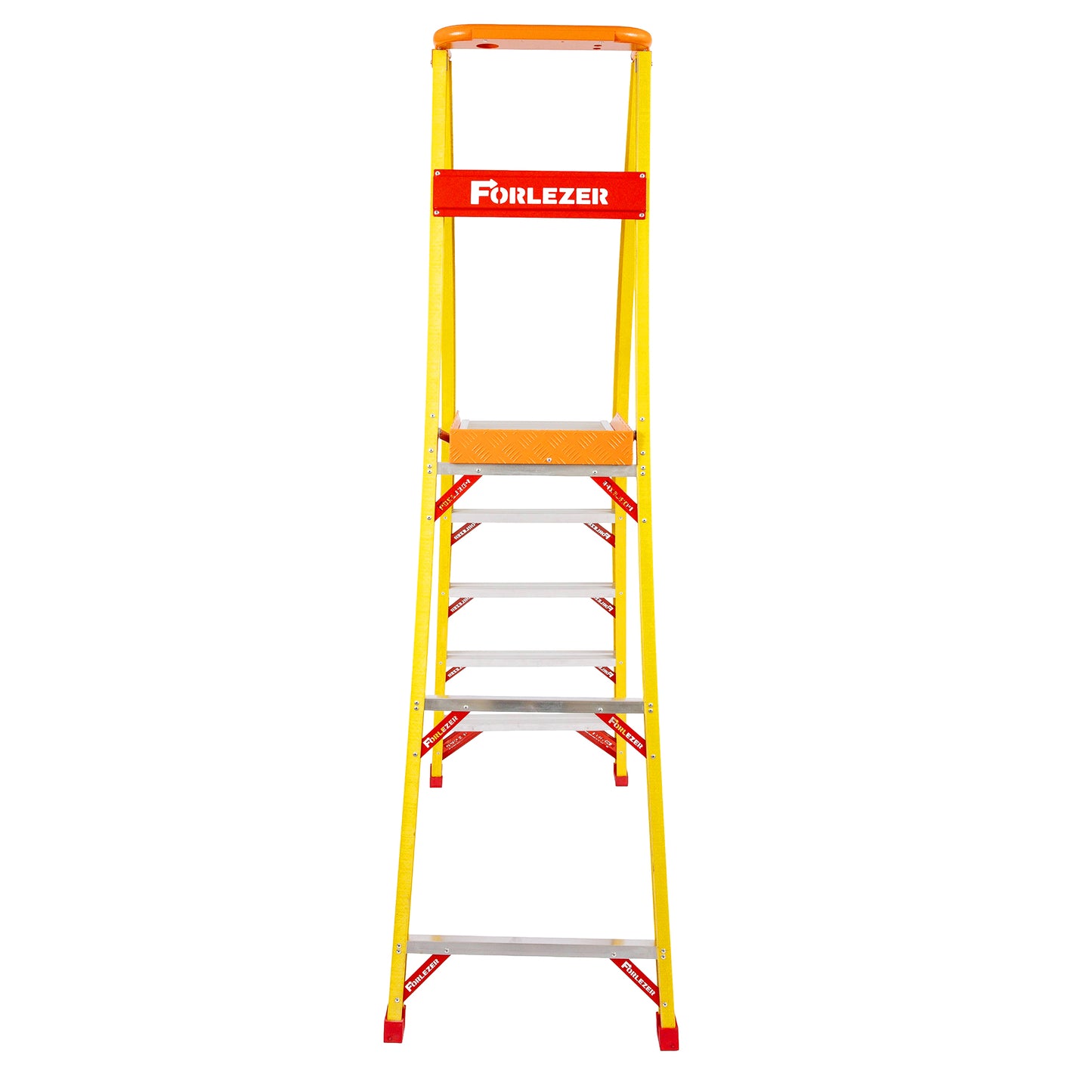 Forlezer Jumbostep Platform Fibreglass Stepladder 5 Tread