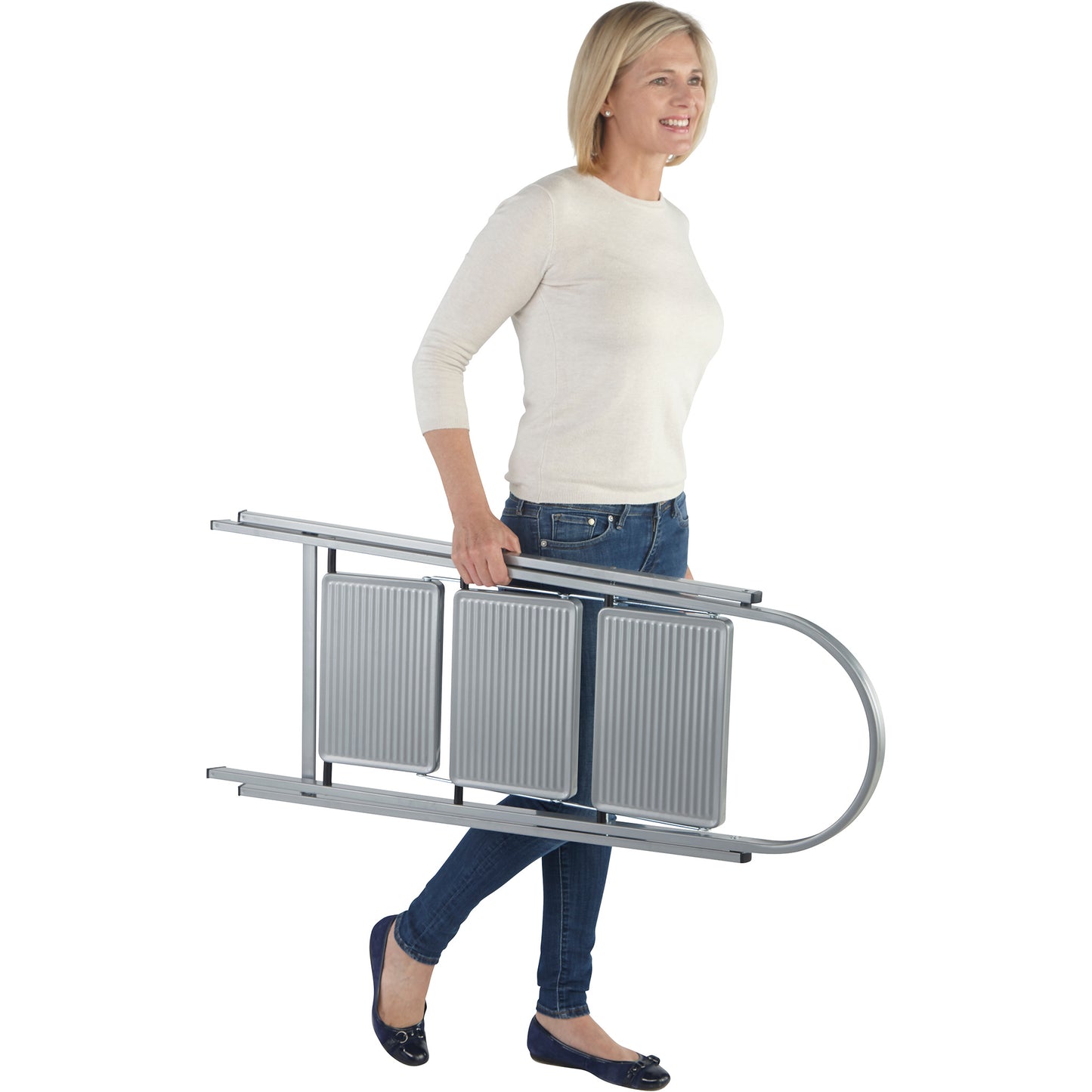 Werner Grey Stepstool - 3 Step Stool