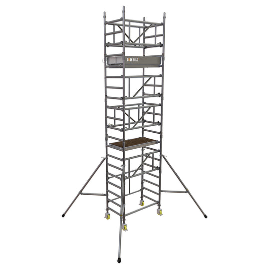 BoSS SOLO700 Aluminium Scaffolding Tower 0.7m (W) x 1.3m (L) 4.2m Platform Height