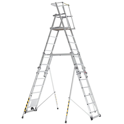 BoSS Teleguard PLUS 12 Rung Telescopic Platform Ladder