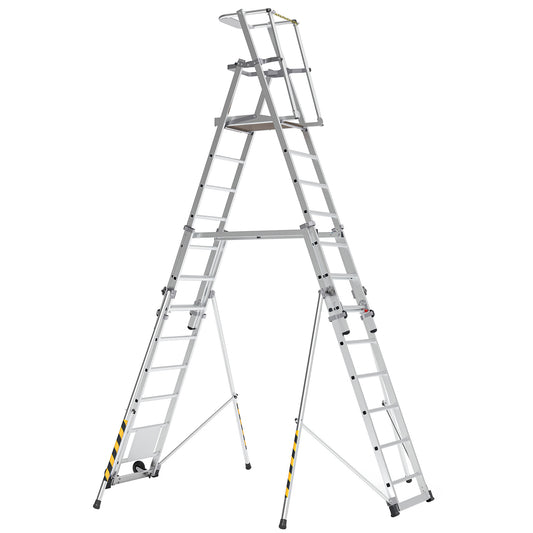 BoSS Teleguard PLUS 12 Rung Telescopic Platform Ladder