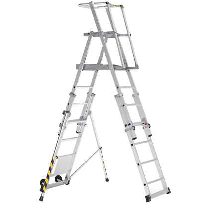 BoSS Teleguard PLUS 7 Rung Telescopic Platform Ladder
