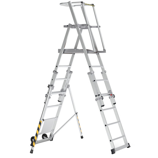 BoSS Teleguard PLUS 7 Rung Telescopic Platform Ladder