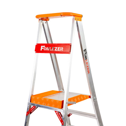 Forlezer Jumbostep Platform Aluminium Step Ladder 5 Tread