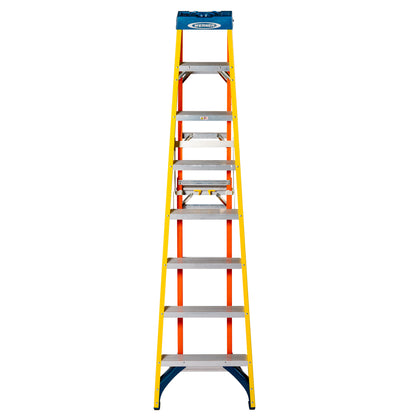 Werner AdjustaStep PRO® Fibreglass Stepladder 8 Tread
