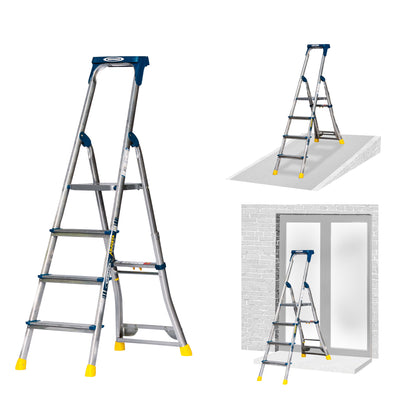 Werner AdjustaStep PRO® Aluminium Stepladder 4 Tread