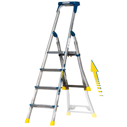 Werner AdjustaStep PRO® Aluminium Stepladder 6 Tread