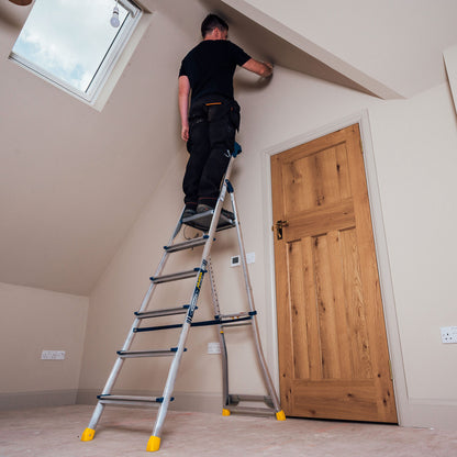 Werner AdjustaStep PRO® Aluminium Stepladder 6 Tread