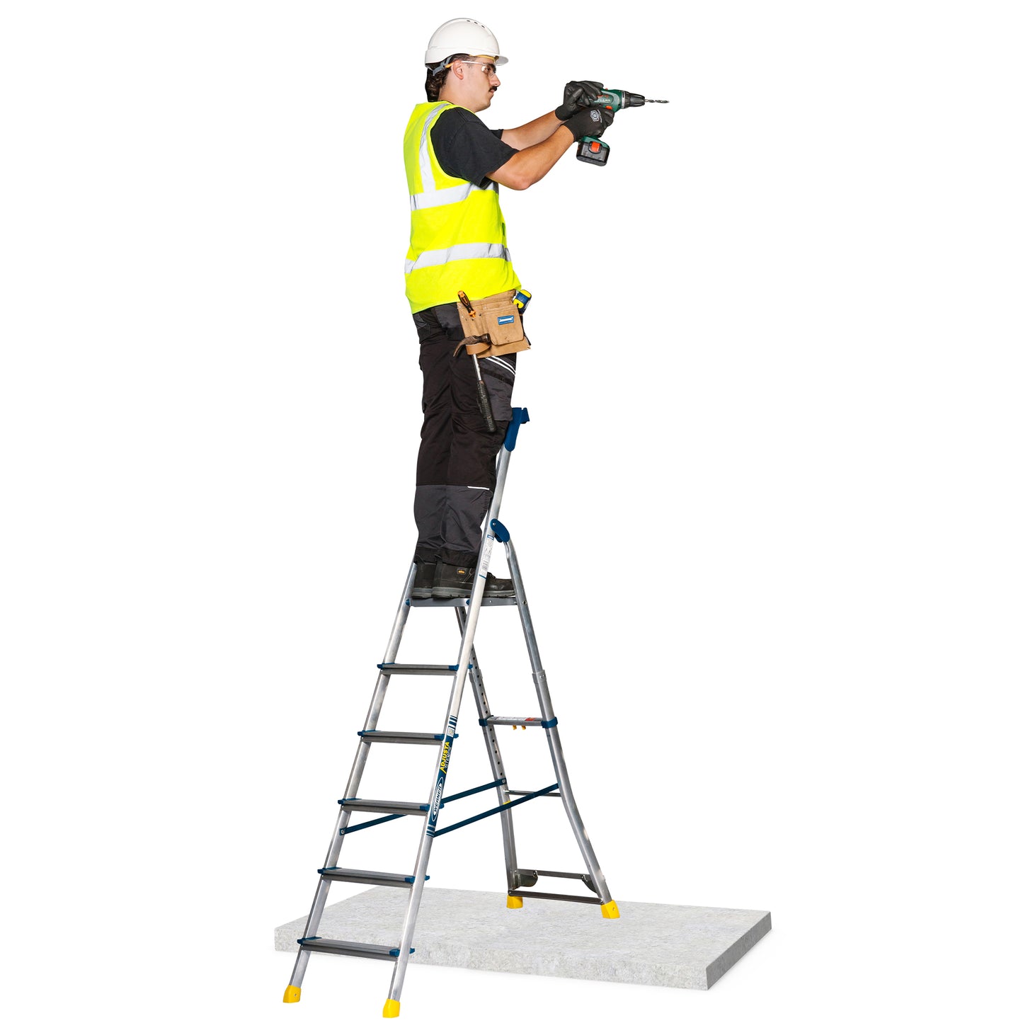 Werner AdjustaStep PRO® Aluminium Stepladder 6 Tread
