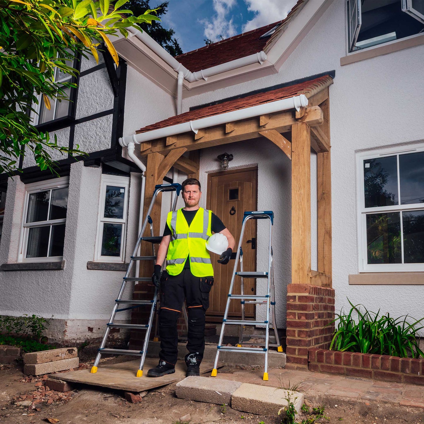 Werner AdjustaStep PRO® Aluminium Stepladder 6 Tread