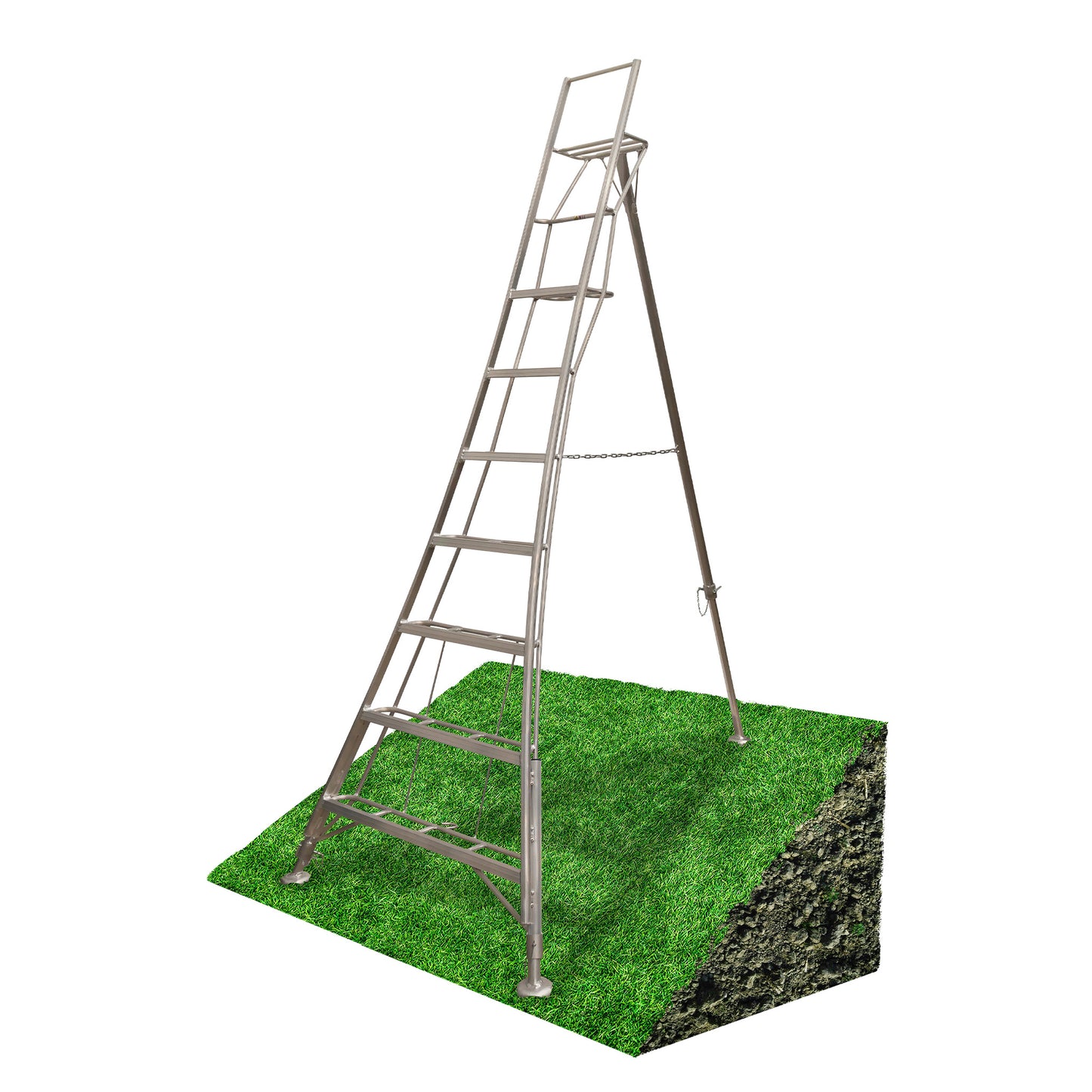 Werner Adjustable Tripod Ladder 7 Tread