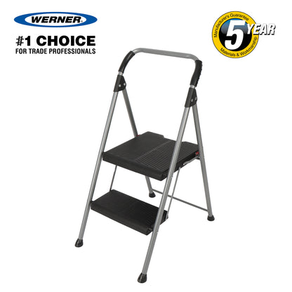Werner Black Sure Grip Comfort Stepstool - 2 Step Stool