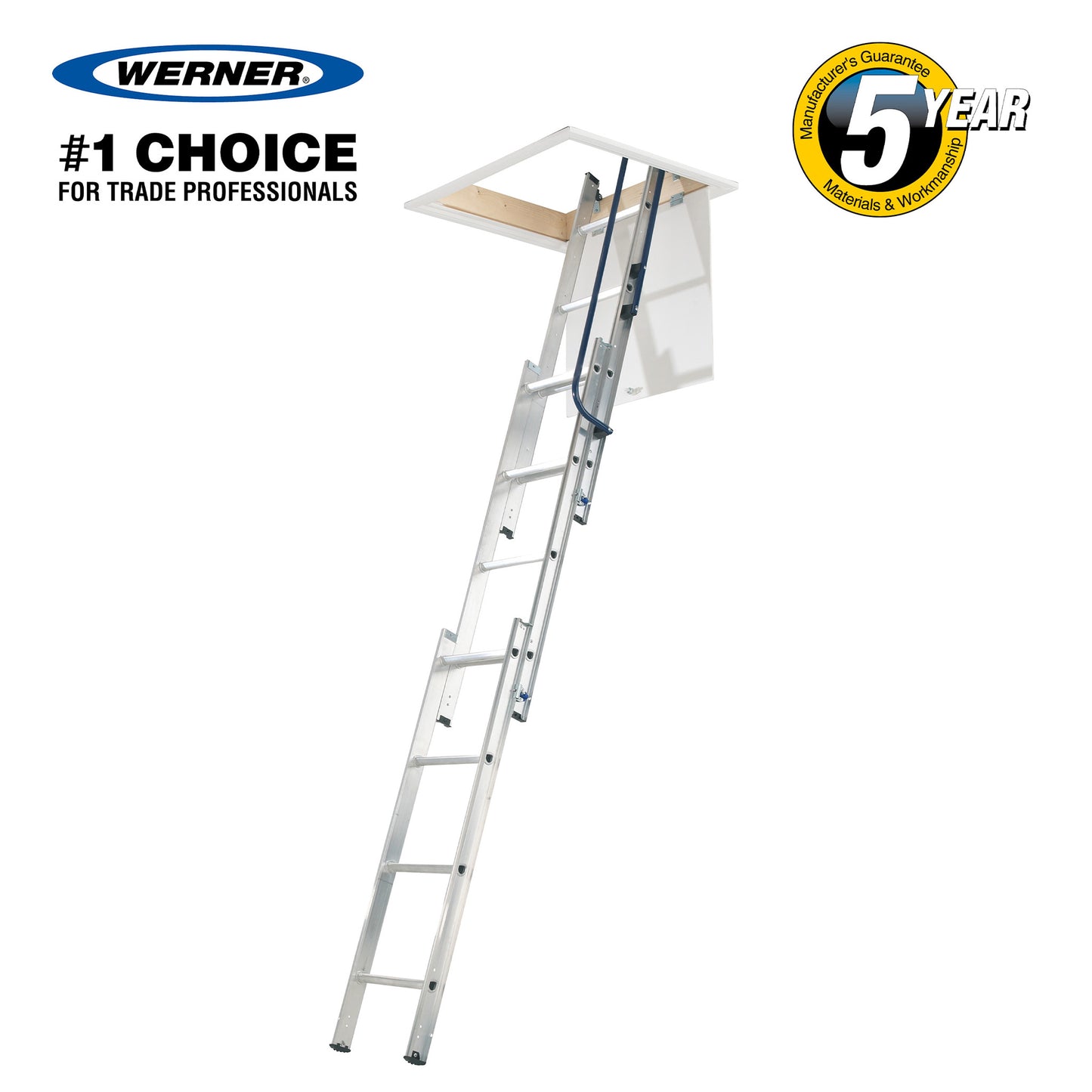 Werner Easy Stow Loft Ladder - 3 Section