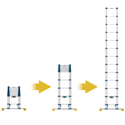 Werner Soft Close Telescopic Extension Ladder - 3.8m