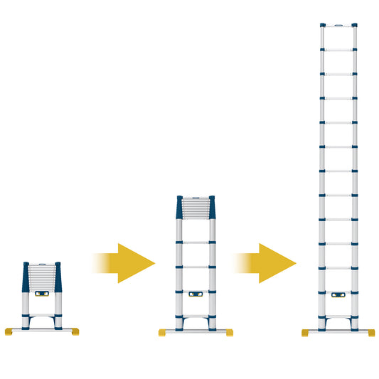 Werner Soft Close Telescopic Extension Ladder - 3.8m