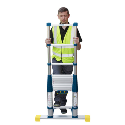 Werner Soft Close Telescopic Extension Ladder - 3.8m