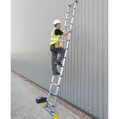 Werner Soft Close Telescopic Extension Ladder - 3.8m
