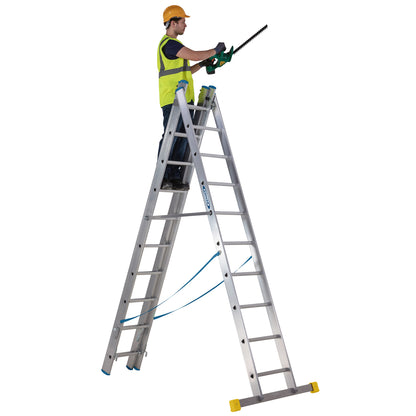Werner Combination Step ladder Extension ladder PLUS™ X4 2.97m Triple