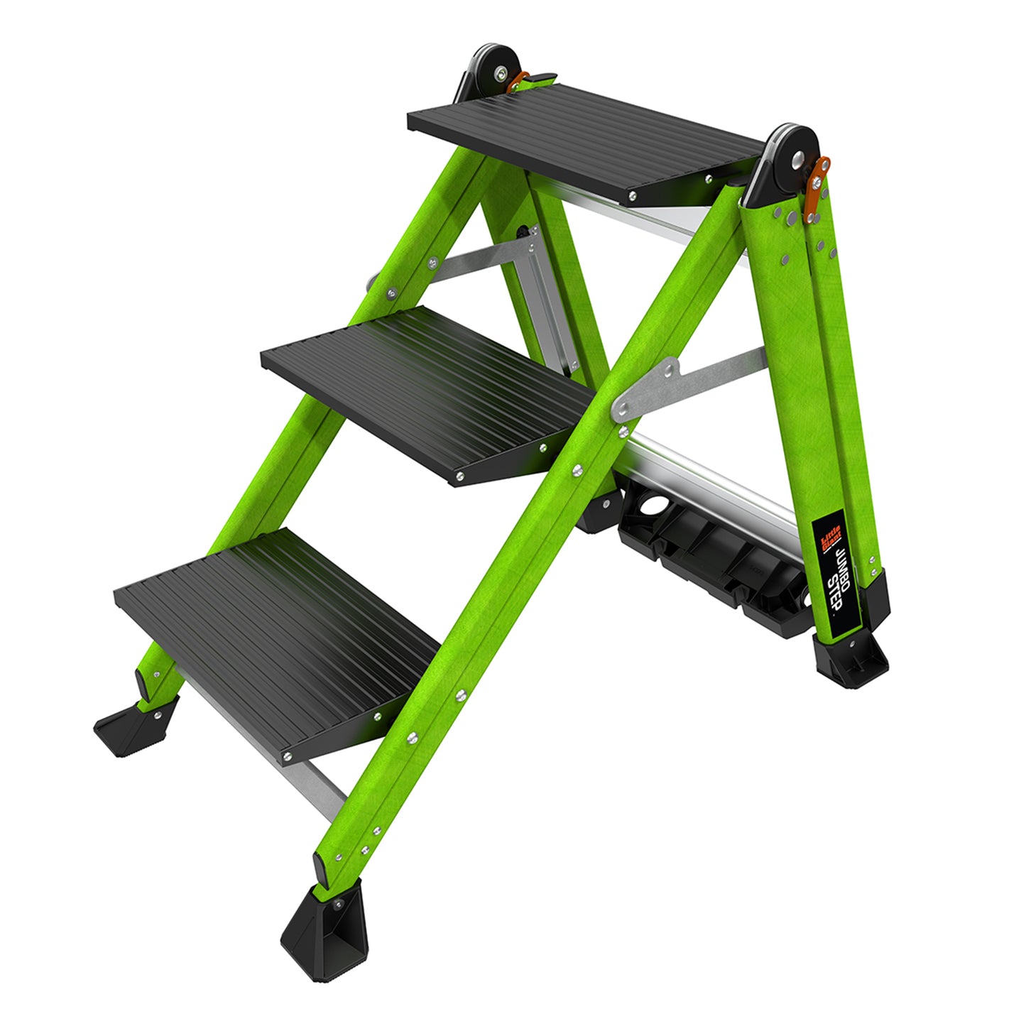 Little Giant Fibreglass Jumbo Safety Step ladder - 3 Tread