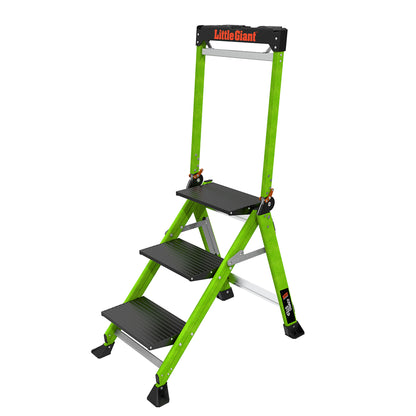 Little Giant Fibreglass Jumbo Safety Step ladder - 3 Tread