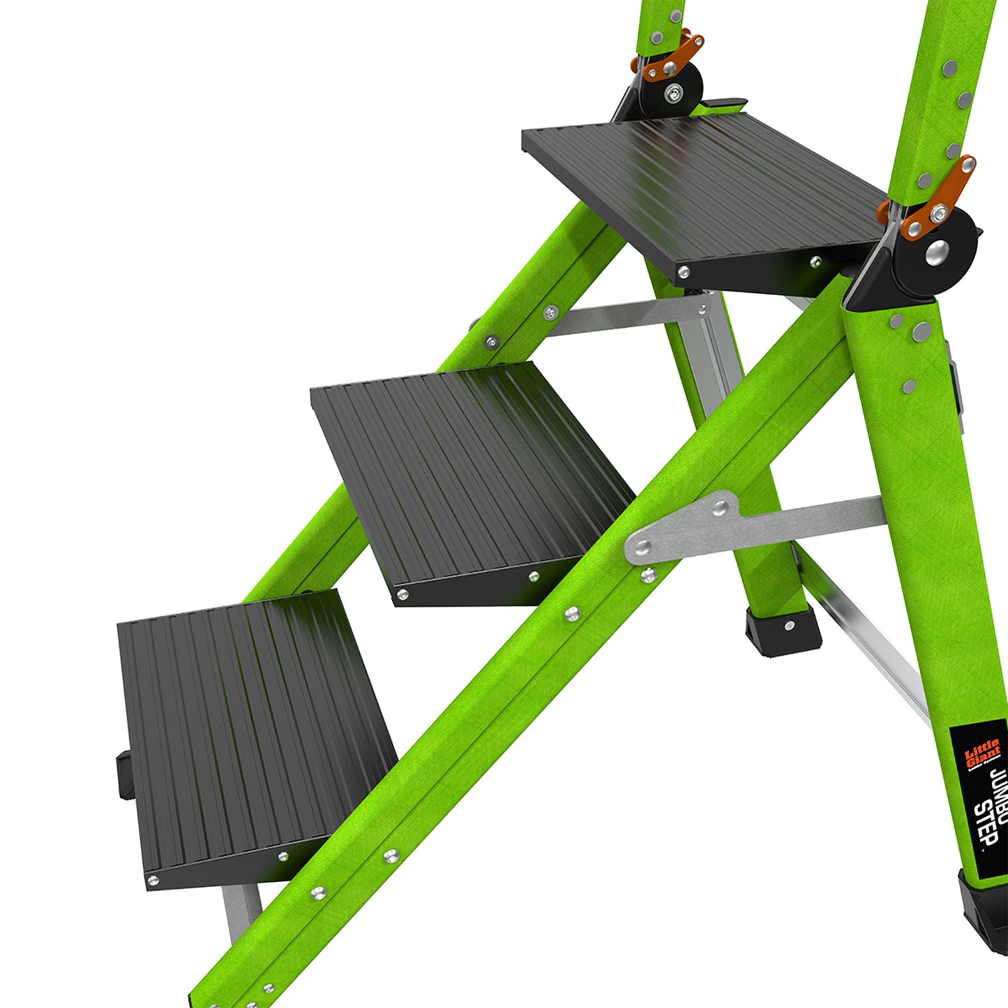 Little Giant Fibreglass Jumbo Safety Step ladder - 3 Tread