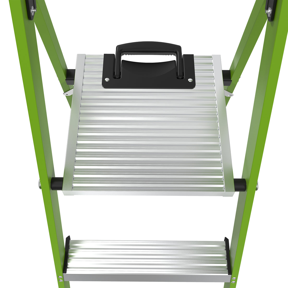 Little Giant Mighty Lite Fibreglass Platform Stepladder With Ground Cue - 6 Tread