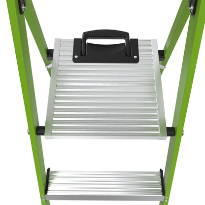 Little Giant Mighty Lite Fibreglass Platform Stepladder With Ground Cue - 6 Tread