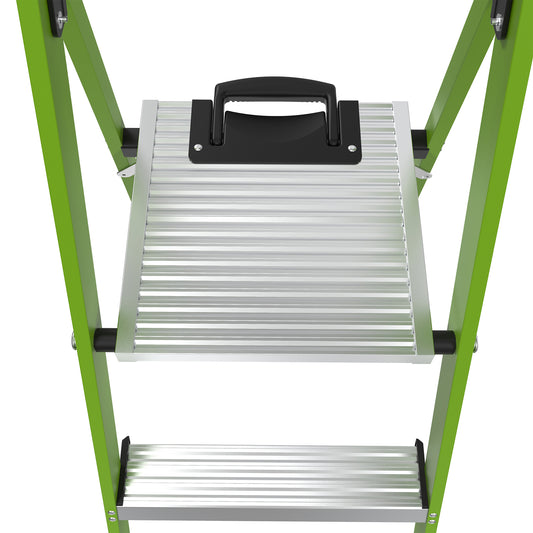 Little Giant Mighty Lite Fibreglass Platform Stepladder With Ground Cue - 6 Tread