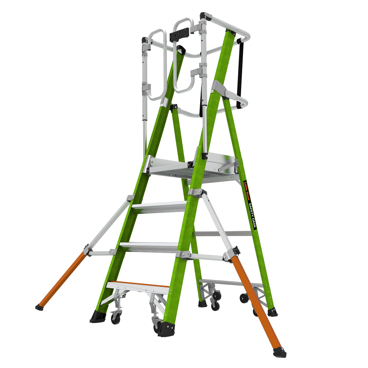 Little Giant Safety Cage Podium 2.0 - 4 Tread Mobile Work Platform