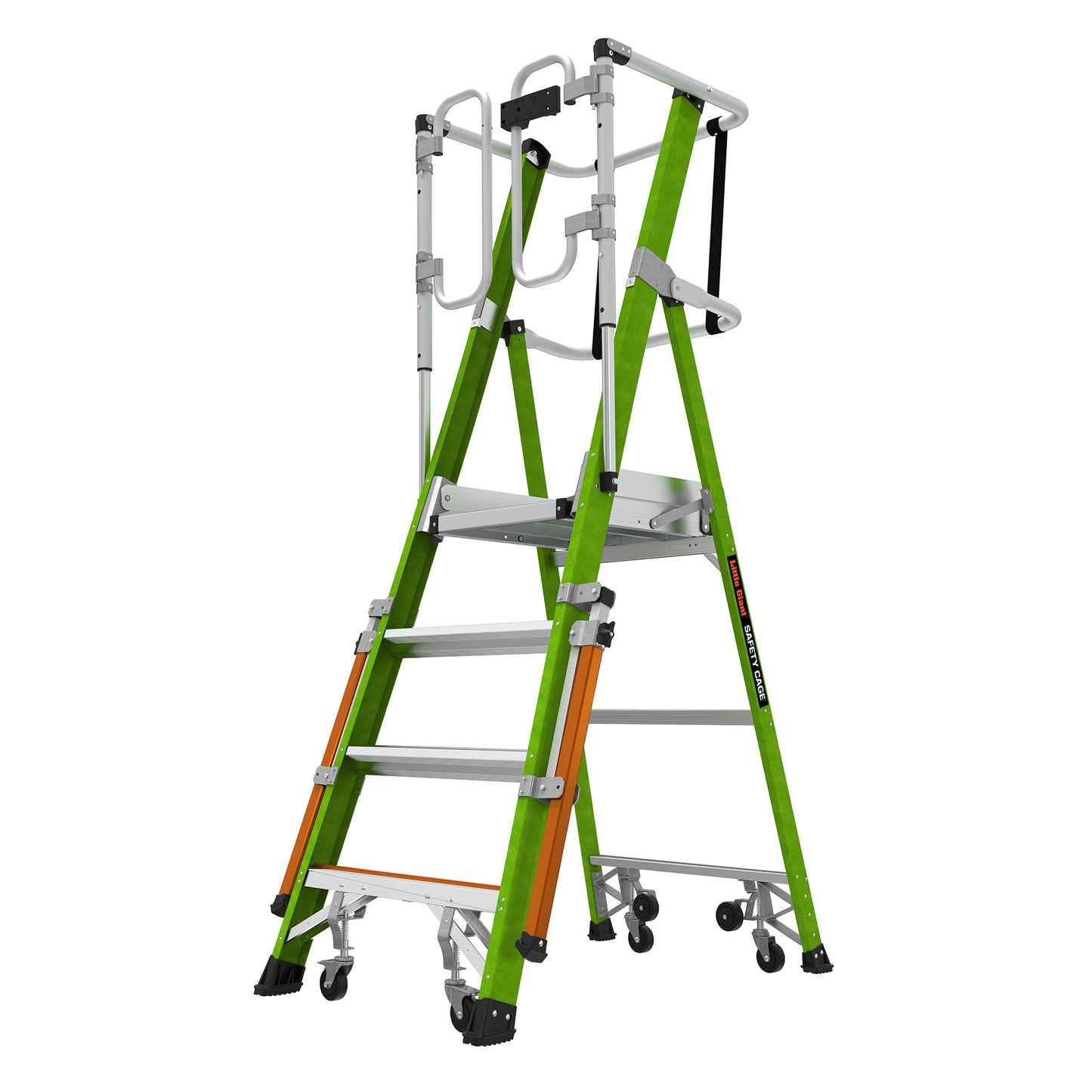 Little Giant Safety Cage Podium 2.0 - 4 Tread Mobile Work Platform