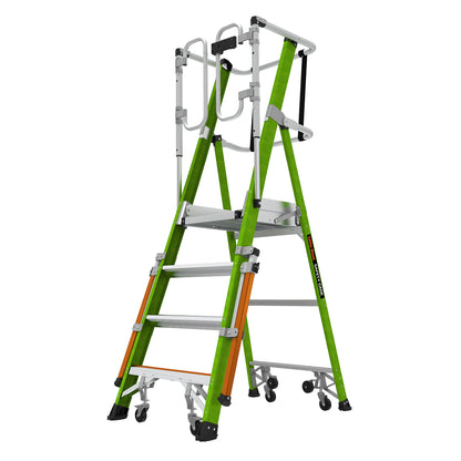 Little Giant Safety Cage Podium 2.0 - 4 Tread Mobile Work Platform