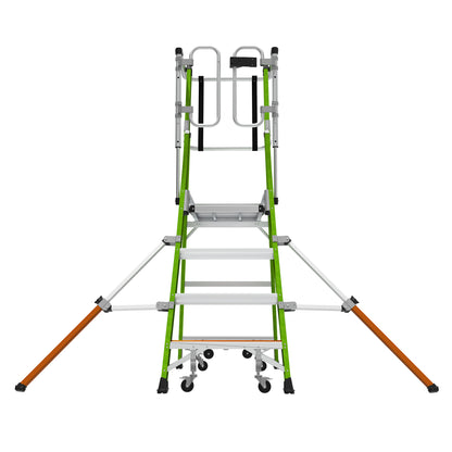 Little Giant Safety Cage Podium 2.0 - 4 Tread Mobile Work Platform