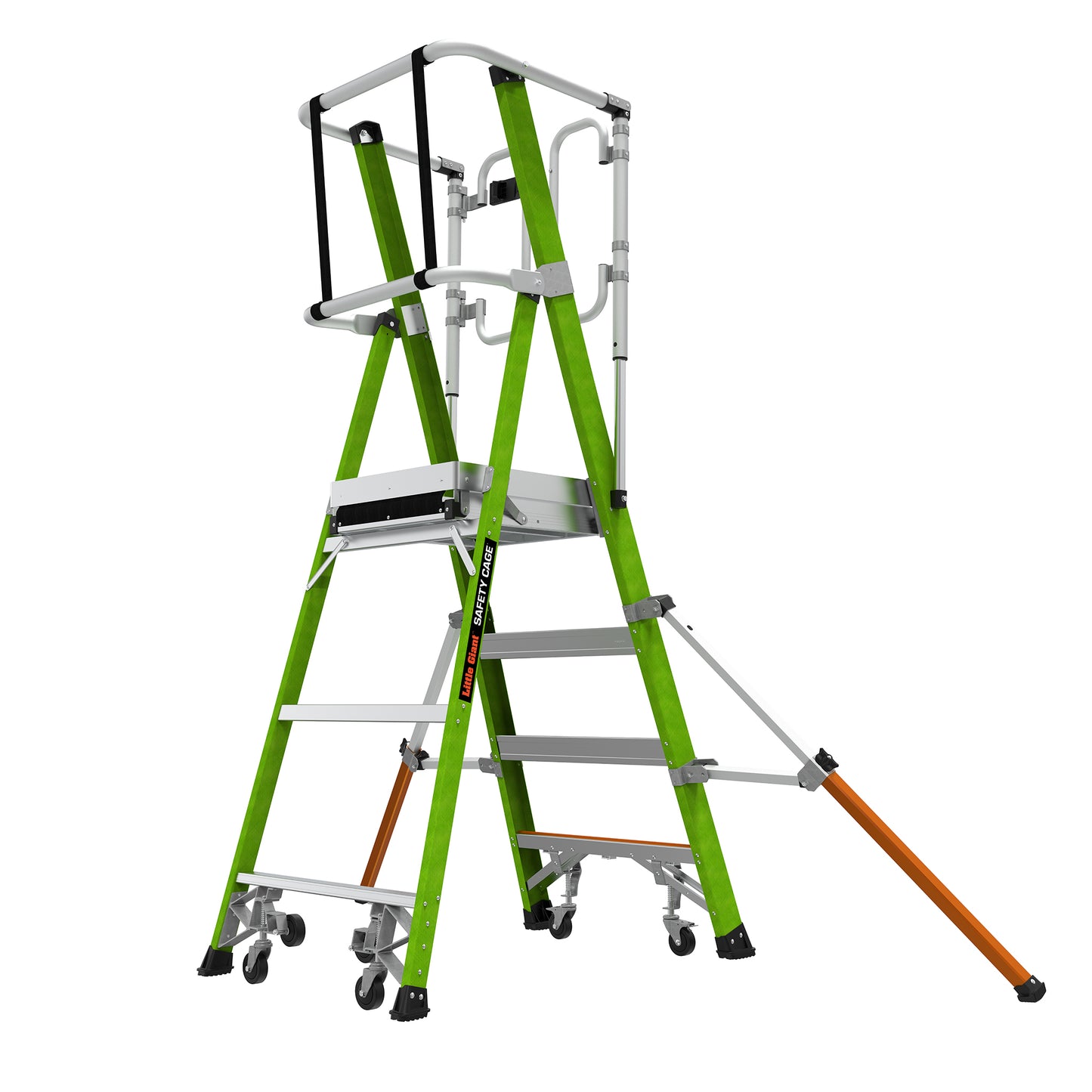 Little Giant Safety Cage Podium 2.0 - 4 Tread Mobile Work Platform