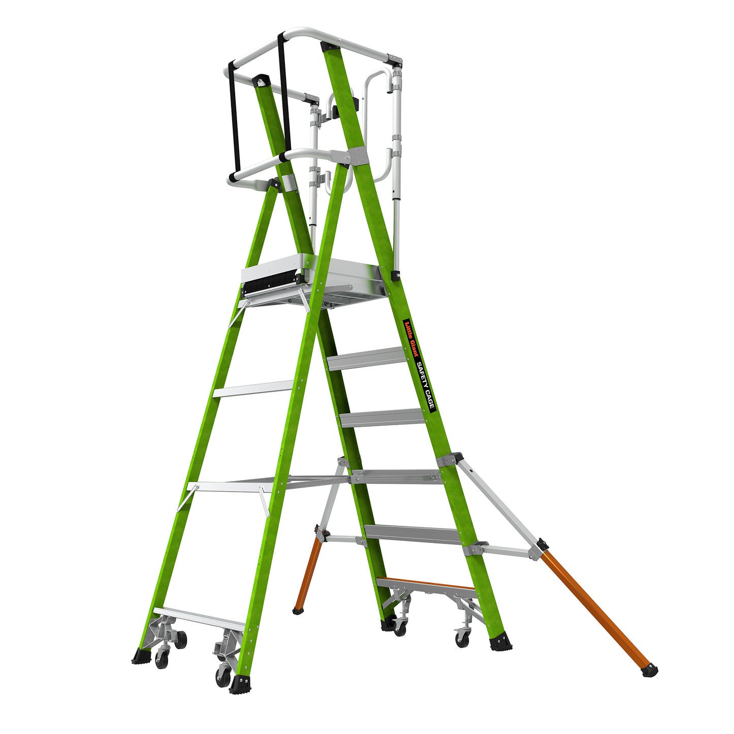 Little Giant Safety Cage Podium 2.0 - 6 Tread Mobile Work Platform